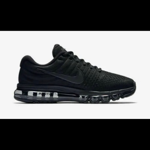 Nike Air Max 2017 Running Shoes Triple Black 849559-004 Men's Size 8, Womens 9.5 - Picture 3 of 10
